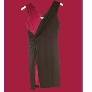GIANNI VERSACE.COLLECTION 1997.COLOR BLOCK WRAP DRESS. Authentic.